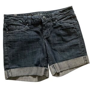 LC Lauren Conrad Dark Wash Jean Shorts, Women’s Size 0